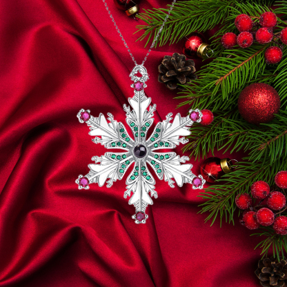 Personalised Christmas Tree Ornaments with Photo Projection Hanging Snowflake Gifts For Family/Friends