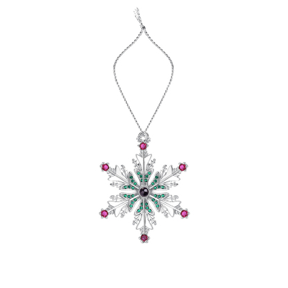 Personalised Christmas Tree Ornaments with Photo Projection Hanging Snowflake Gifts For Family/Friends