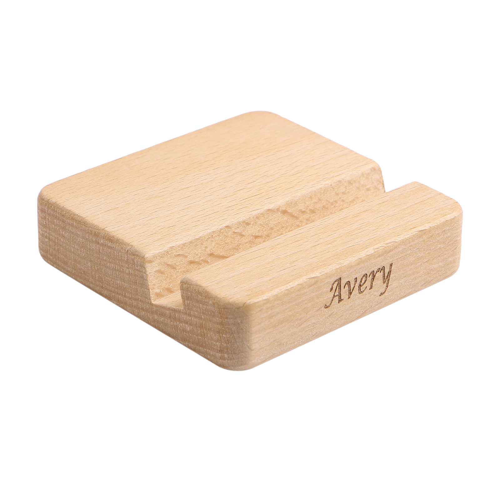 Personalised Wooden Base Display Stand Beech or Dark Walnut Romantic G