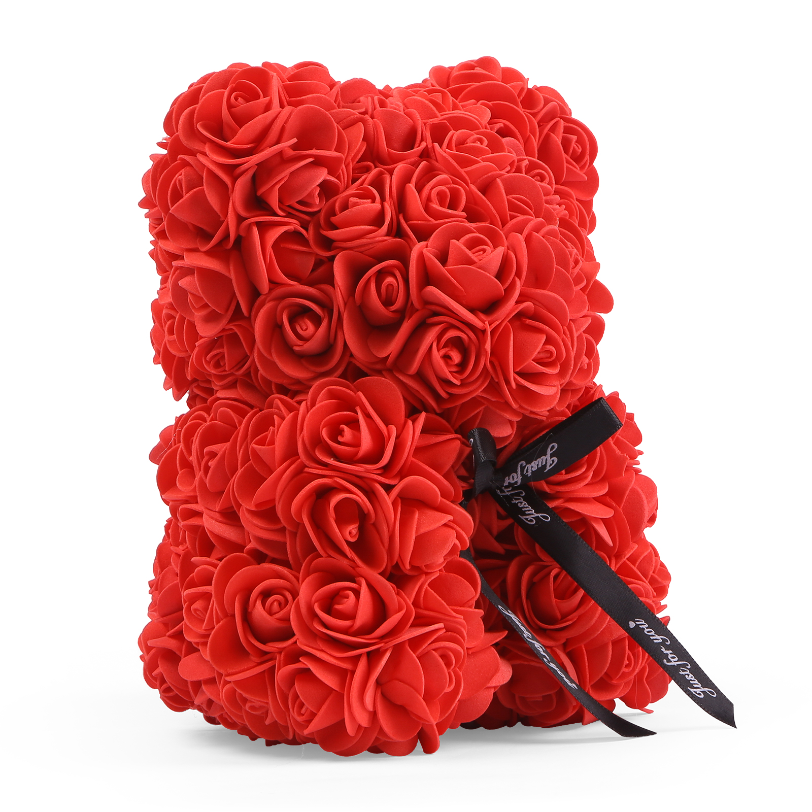 Rose Teddy Bear Artificial Flowers Rose Bear Teddy Decor Gift for Valentines Day Gift for Couple