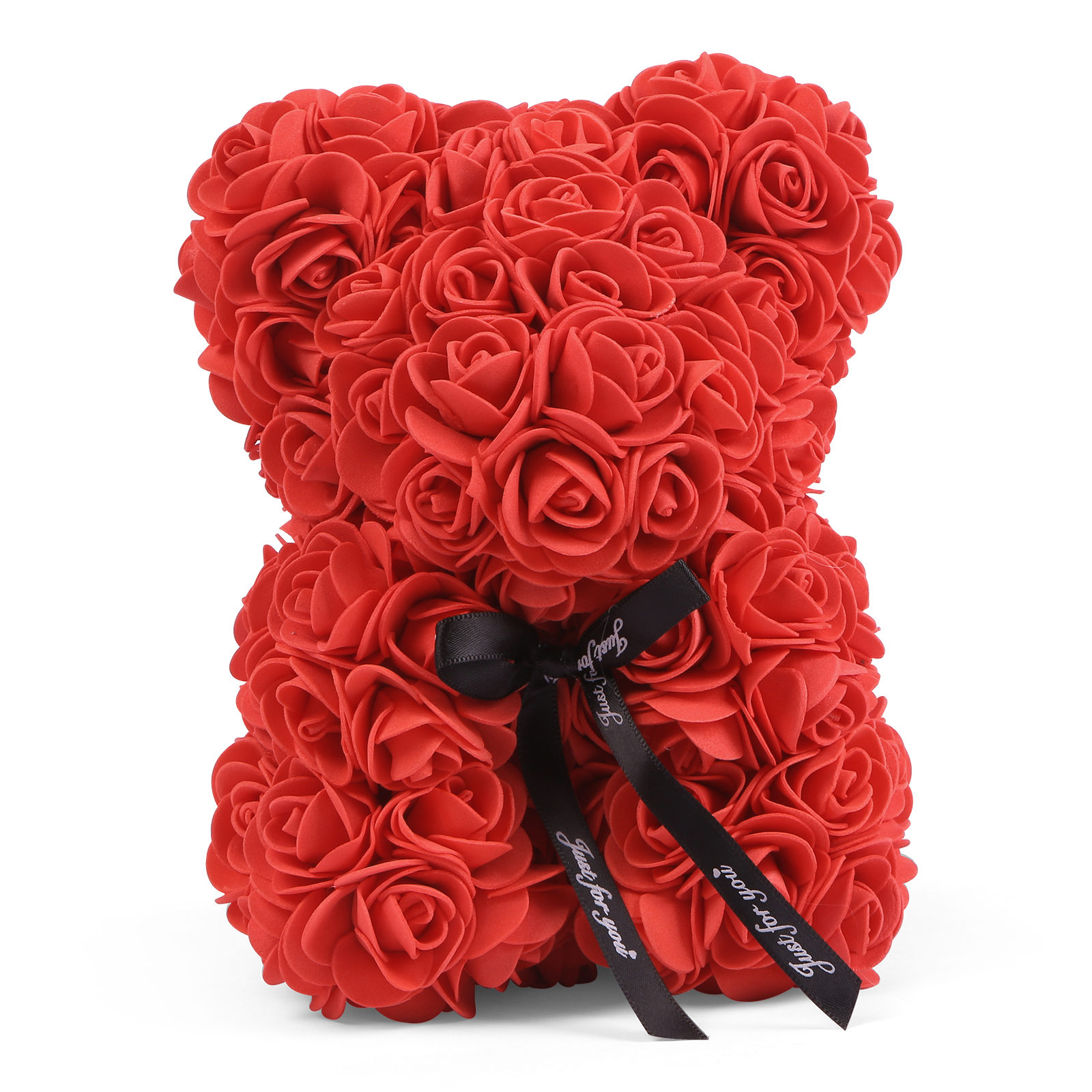 Rose Teddy Bear Artificial Flowers Rose Bear Teddy Decor Gift for Valentines Day Gift for Couple