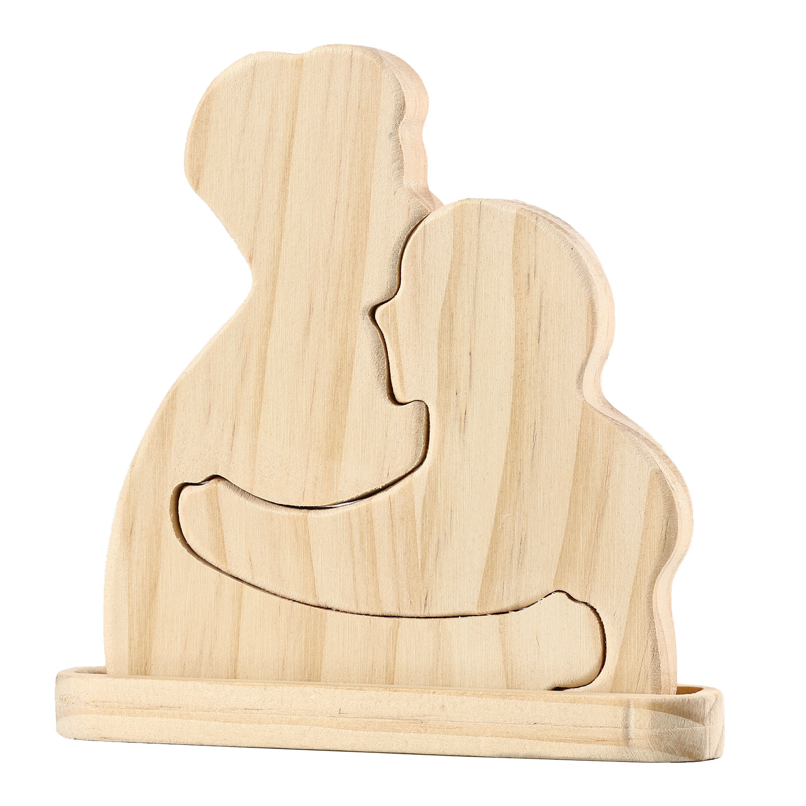 Personalised Puzzles with 2–5 Names Custom Family Wooden Puzzle Gift for Couple