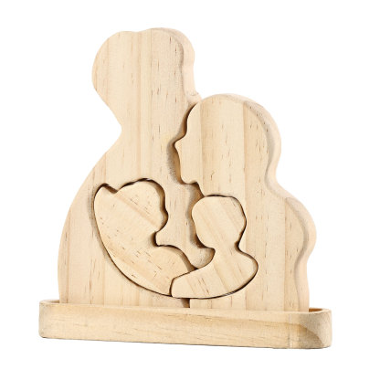 Personalised Puzzles with 2–5 Names Custom Family Wooden Puzzle Gift for Couple