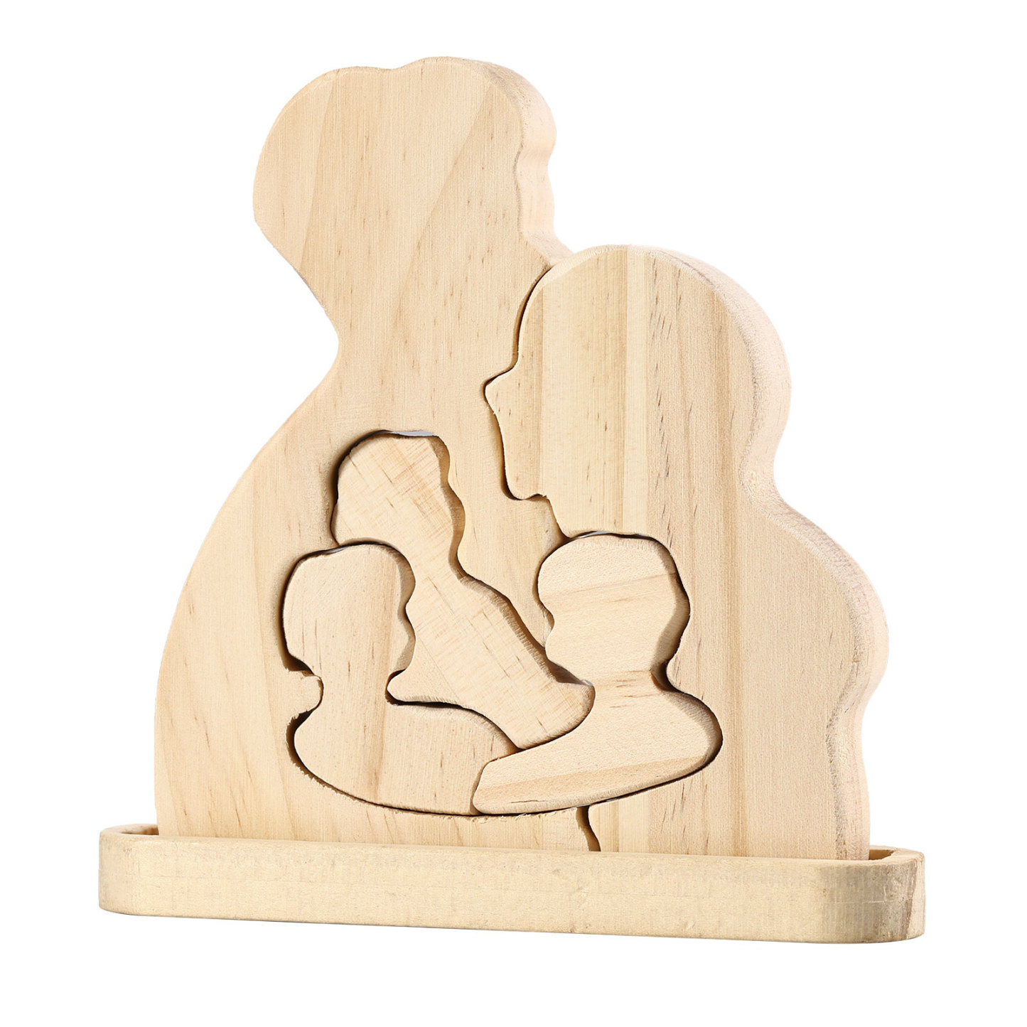 Personalised Puzzles with 2–5 Names Custom Family Wooden Puzzle Gift for Couple