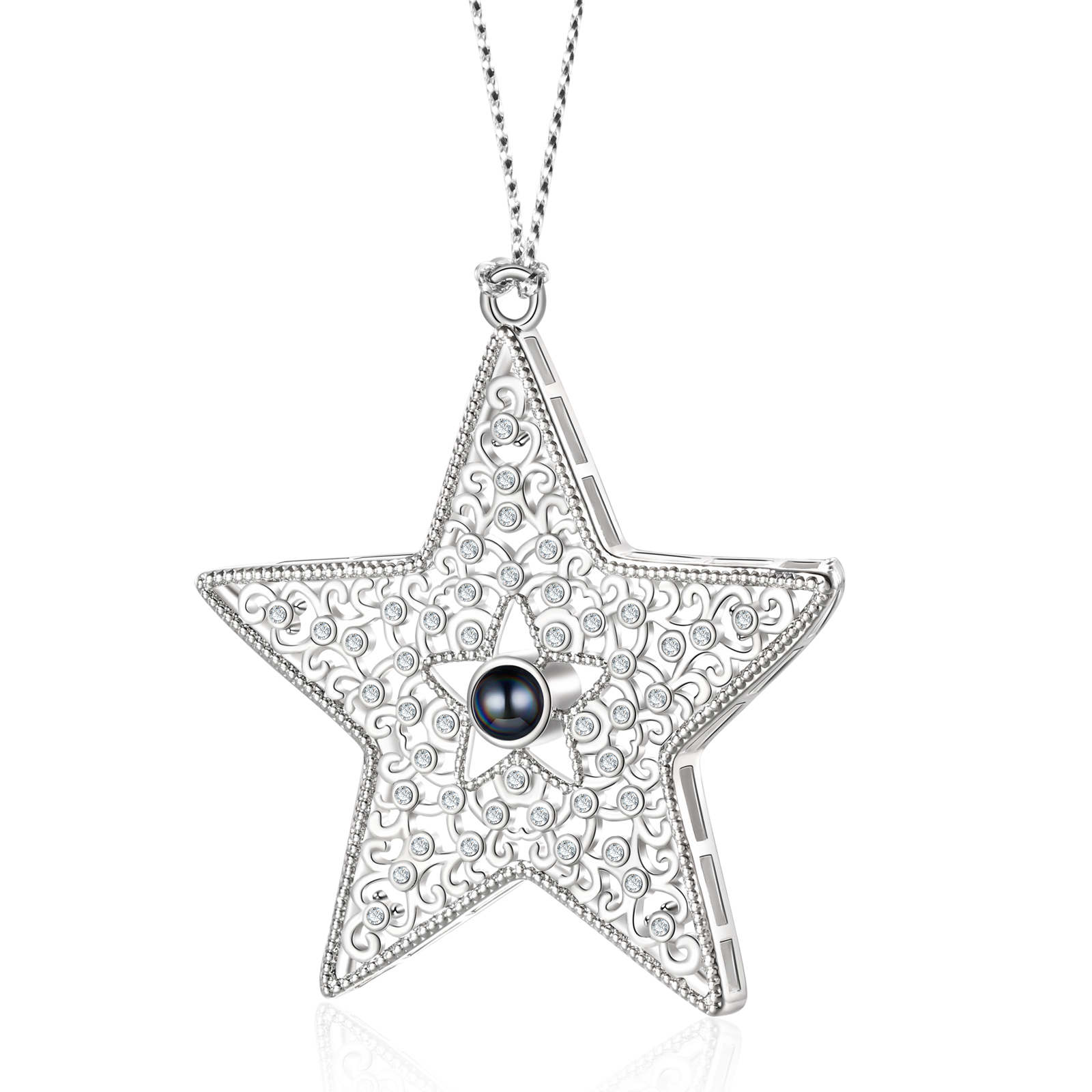 Personalised Star Photo Projection Ornament Unique Custom 1 Photo Gift for Your Lover