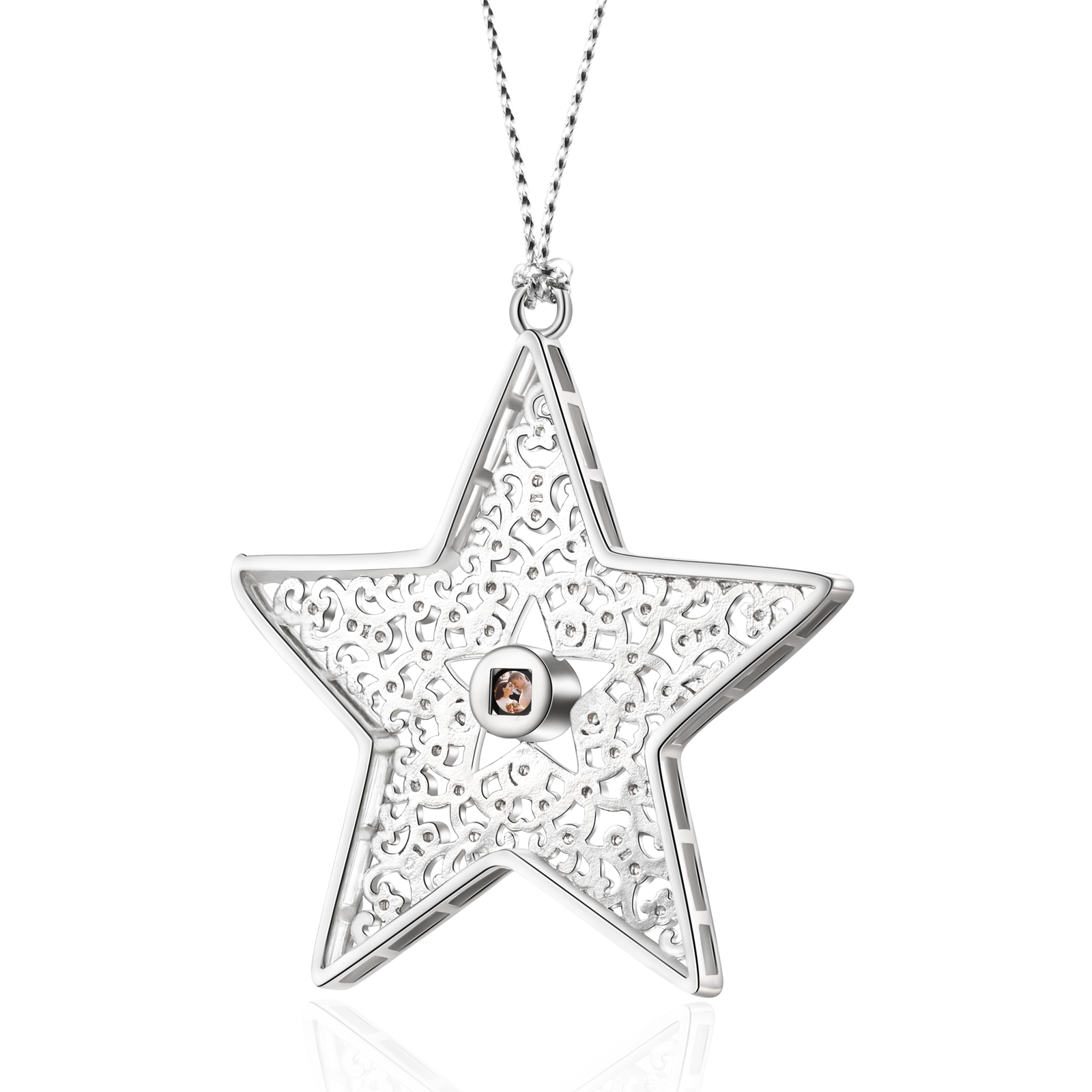 Personalised Star Photo Projection Ornament Unique Custom 1 Photo Gift for Your Lover