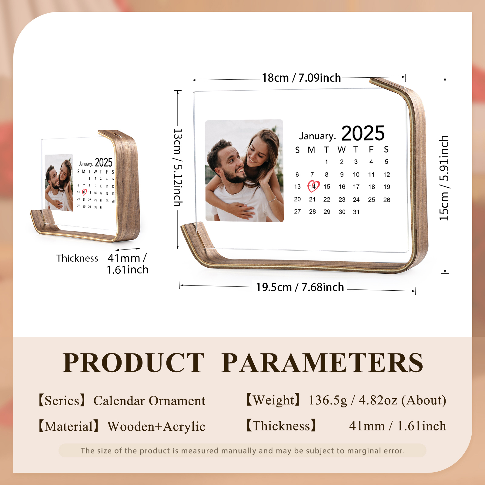 Personalised Photo Plaque Your Special Date Your Story Custom 1 Photo 