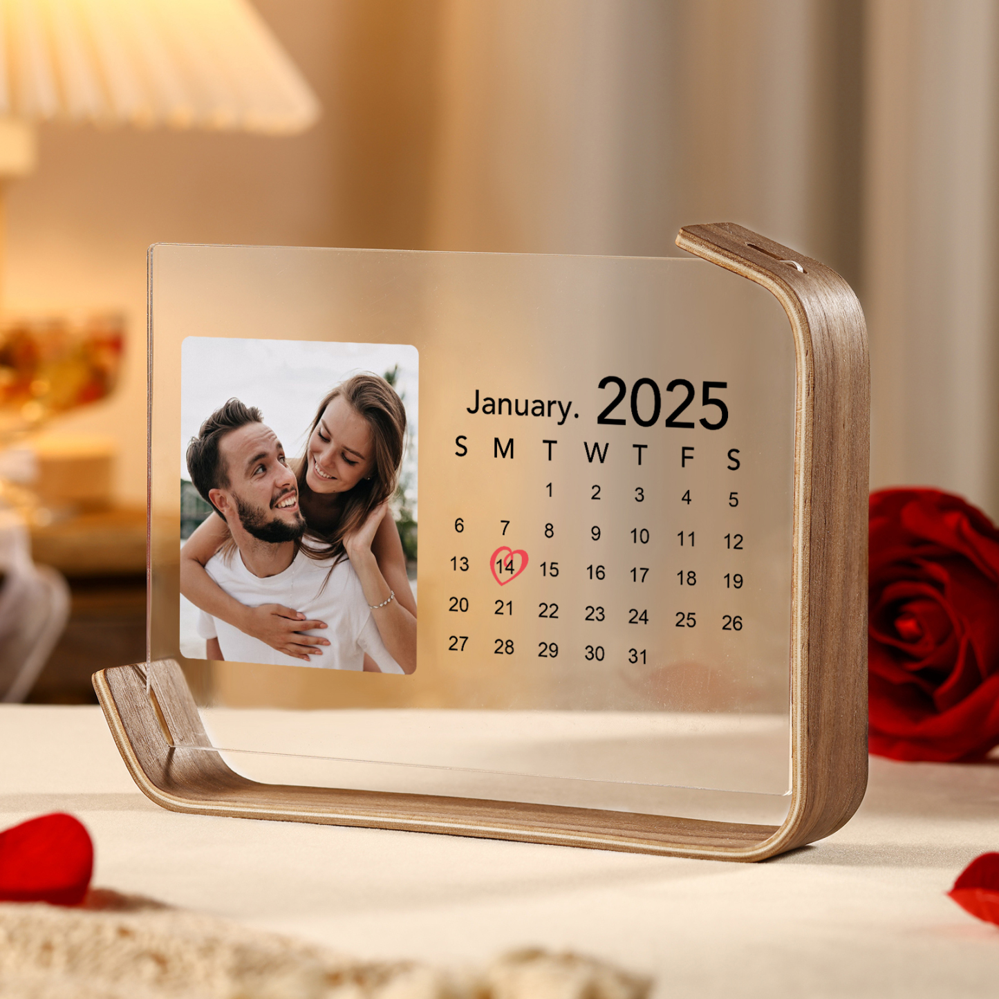Personalised Photo Plaque Your Special Date Your Story Custom 1 Photo and 1 Date Valentine’s Day Gift