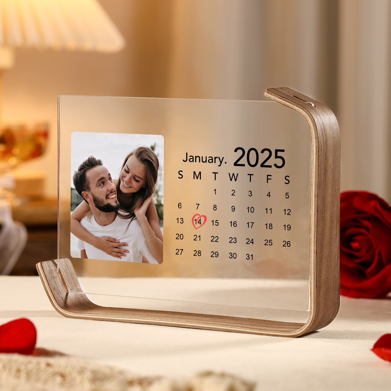 Personalised Photo Plaque Your Special Date Your Story Custom 1 Photo and 1 Date Valentine’s Day Gift