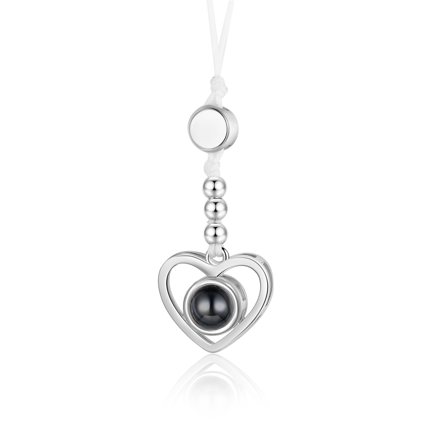 Personalised Projection Mobile Phone Strap Heart & Camera Shaped Gift for Lover