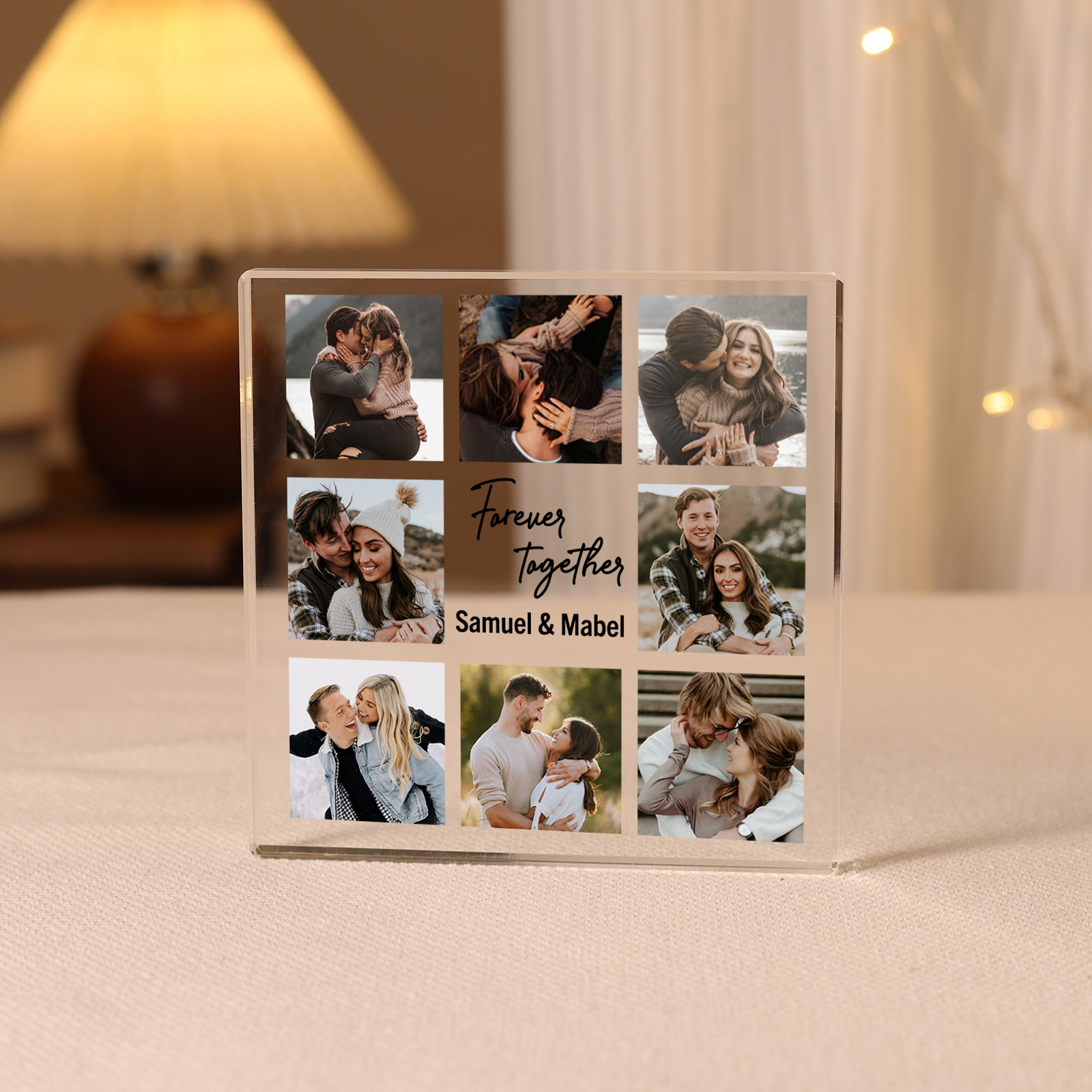 Personalised Photo Acrylic Plaque Together Forever Gift for Couple