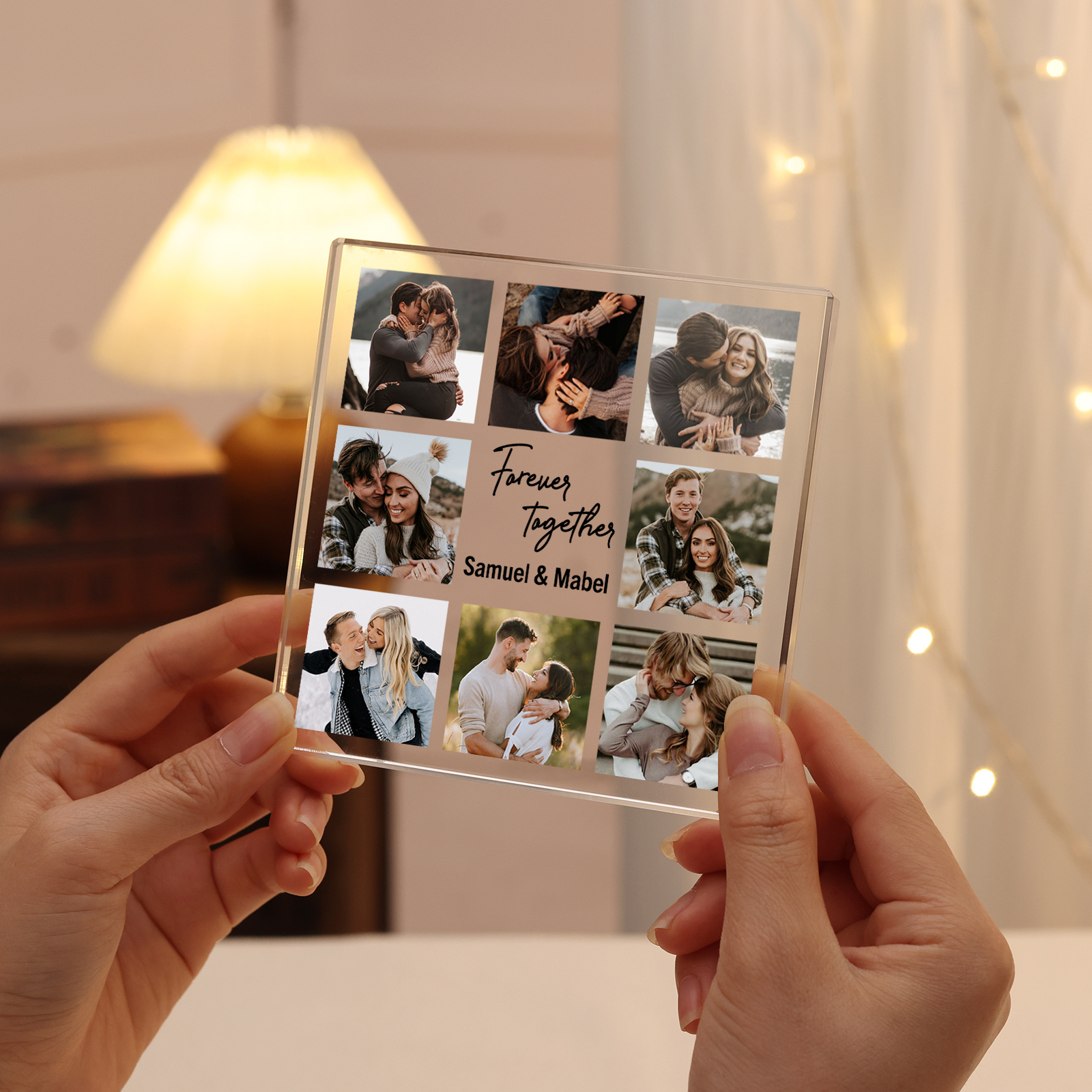 Personalised Photo Acrylic Plaque Together Forever Gift for Couple