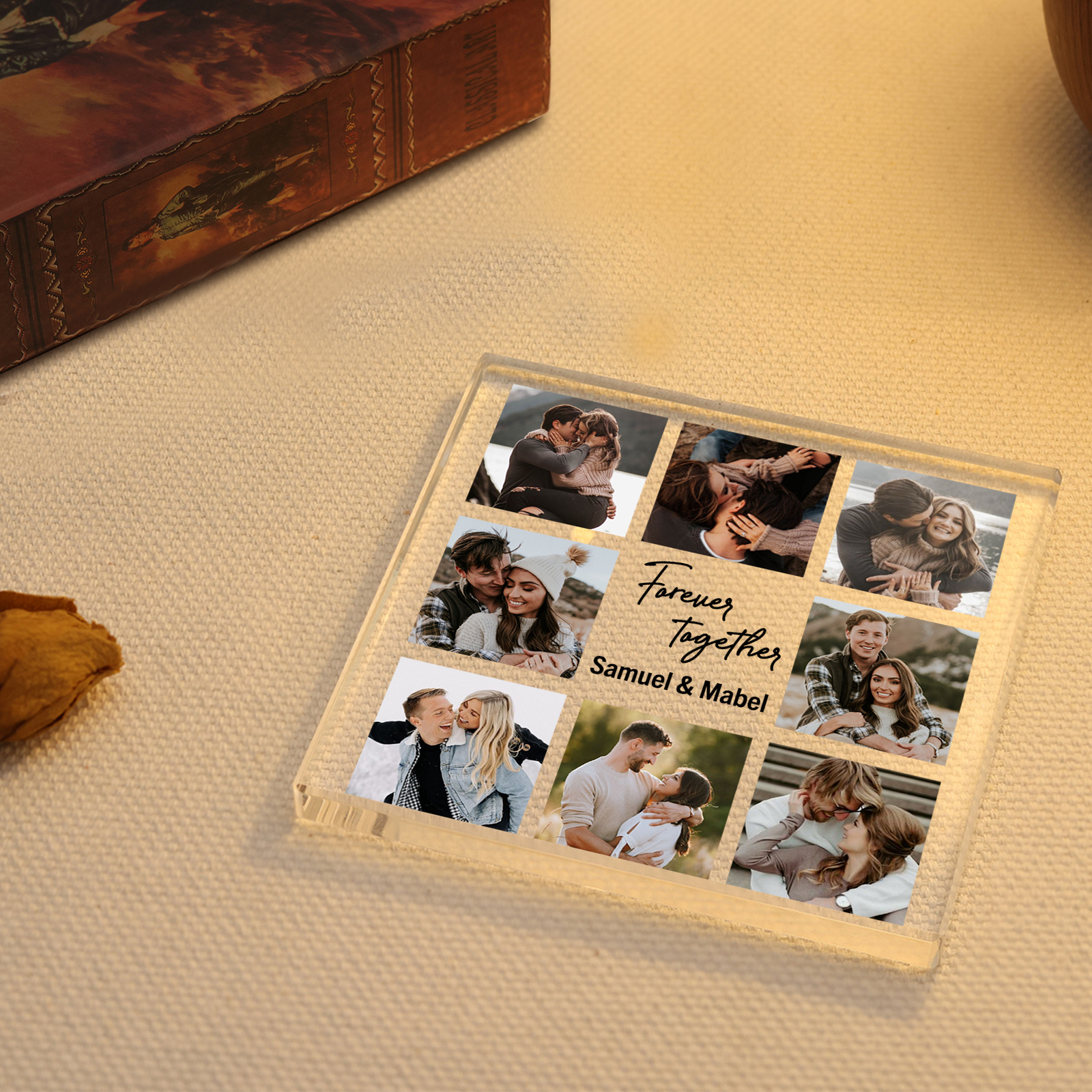 Personalised Photo Acrylic Plaque Together Forever Gift for Couple