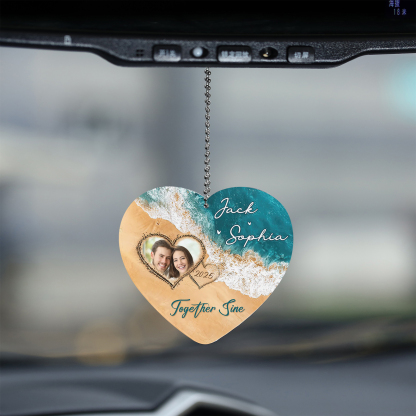 Personalised Acrylic Ornament Together Since Custom Gift for Your Lover