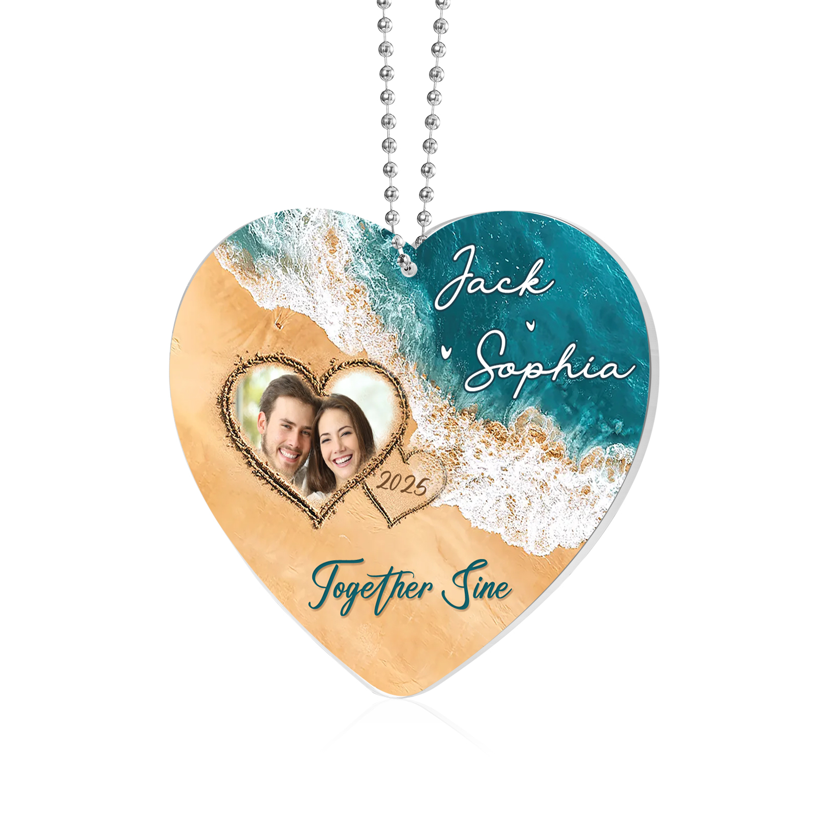 Personalised Acrylic Ornament Together Since Custom Gift for Your Lover