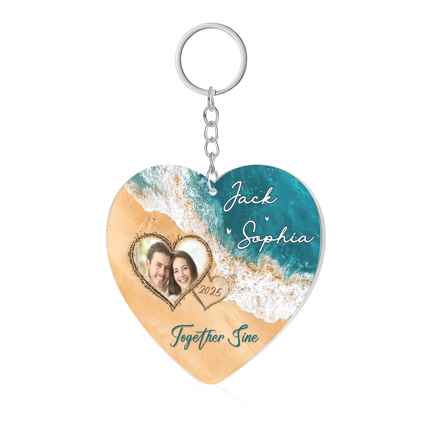 Personalised Acrylic Ornament Together Since Custom Gift for Your Lover