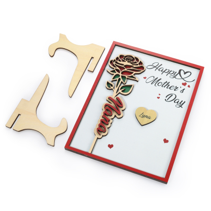 To my Mum- Personalised Wooden Plaque Custom 1–4 Names Ornament Mother's Day Gifts