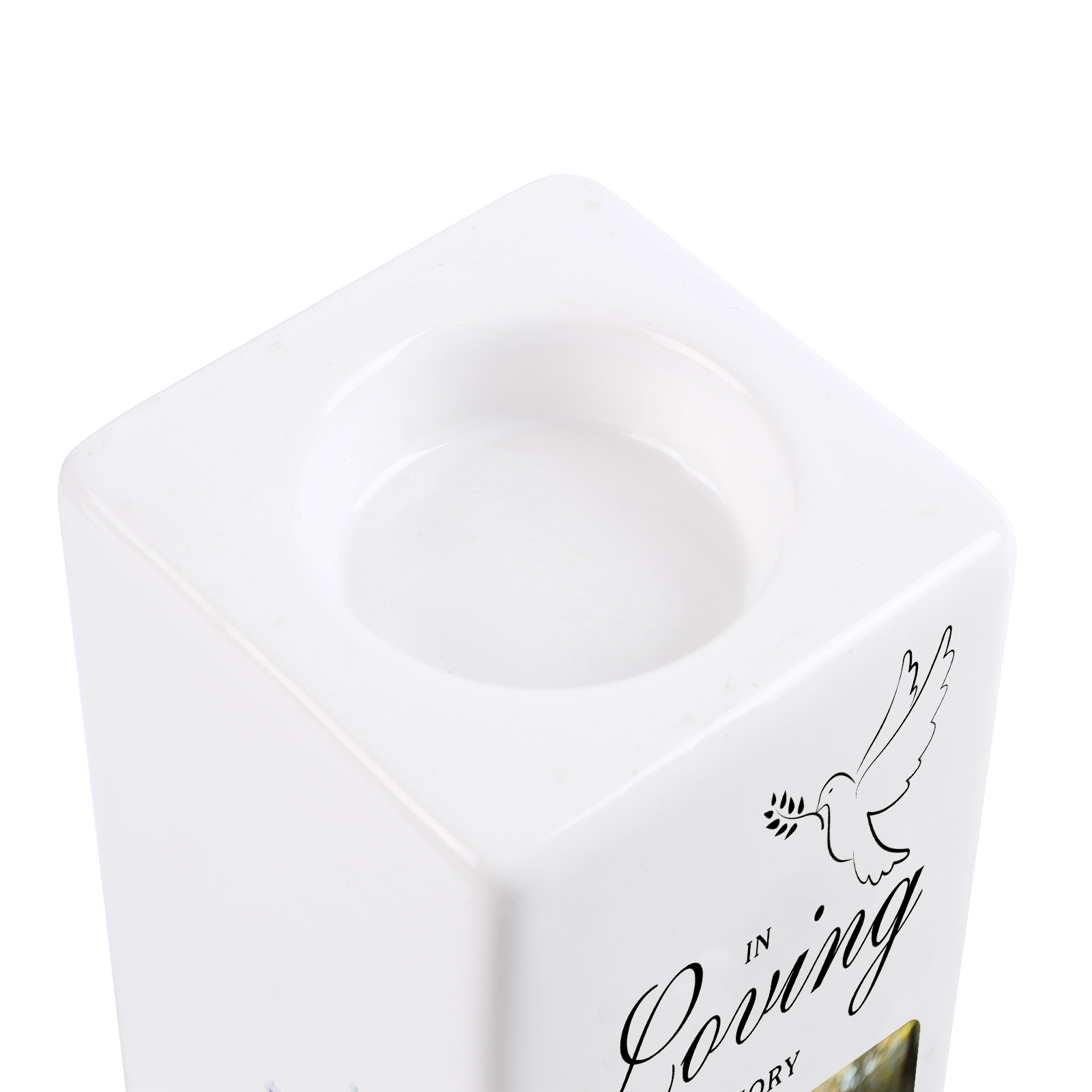 Personalised Photo Memorial Candle Holder - Custom Name & Dates Memorial Gift | Jessemade