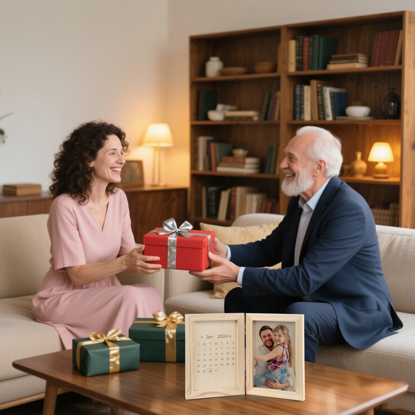 Personalised Wooden Frame with Photo and Date - Father’s Day Gift | Jessemade