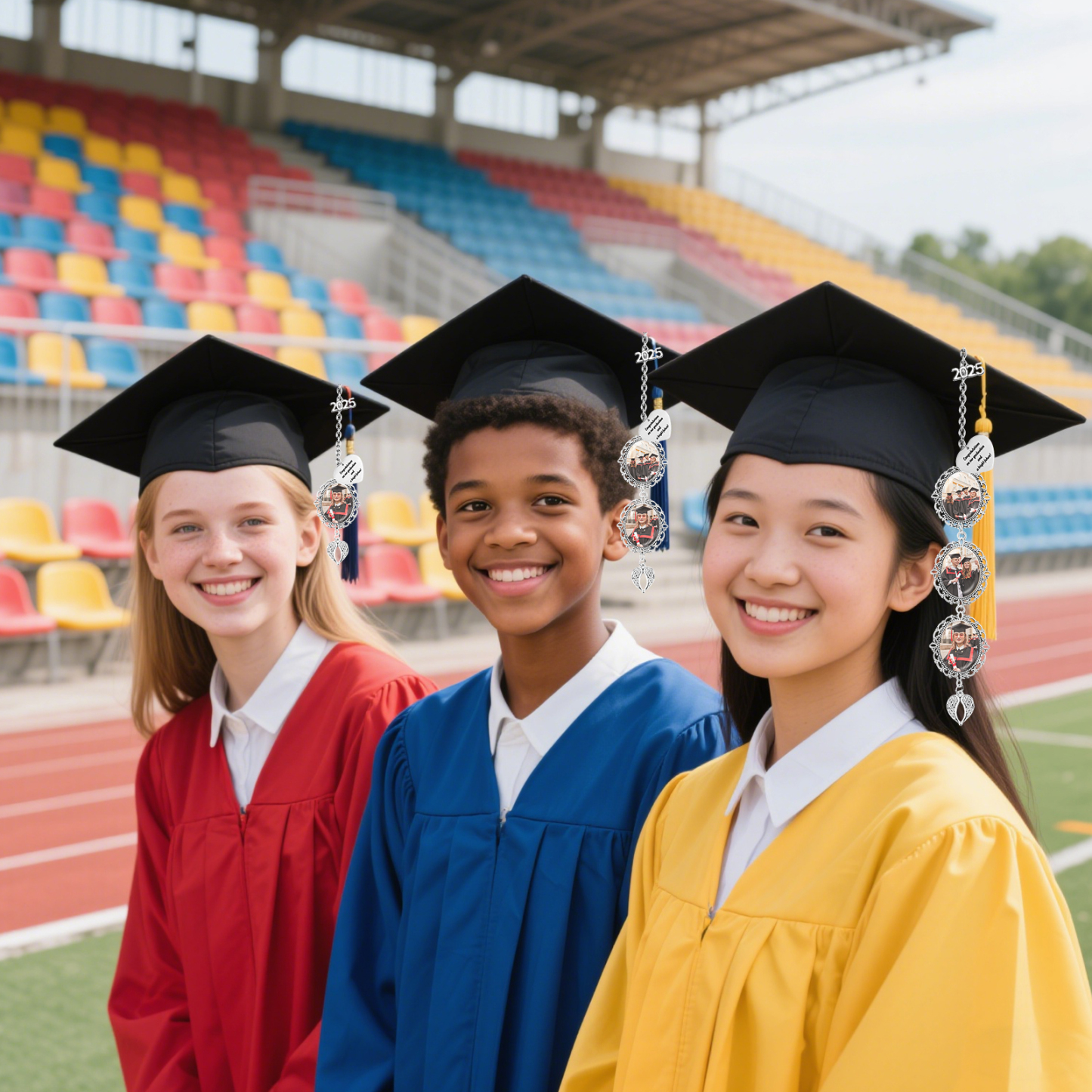 2 Photos Personalised Graduation Hanging Ornament  – Custom Gift for Graduates | Jessemade