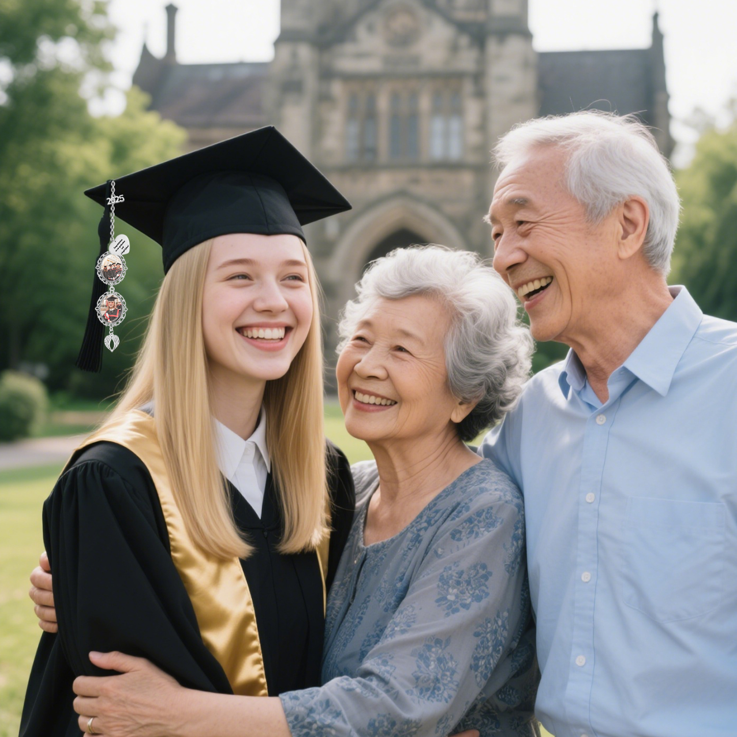 2 Photos Personalised Graduation Hanging Ornament  – Custom Gift for Graduates | Jessemade