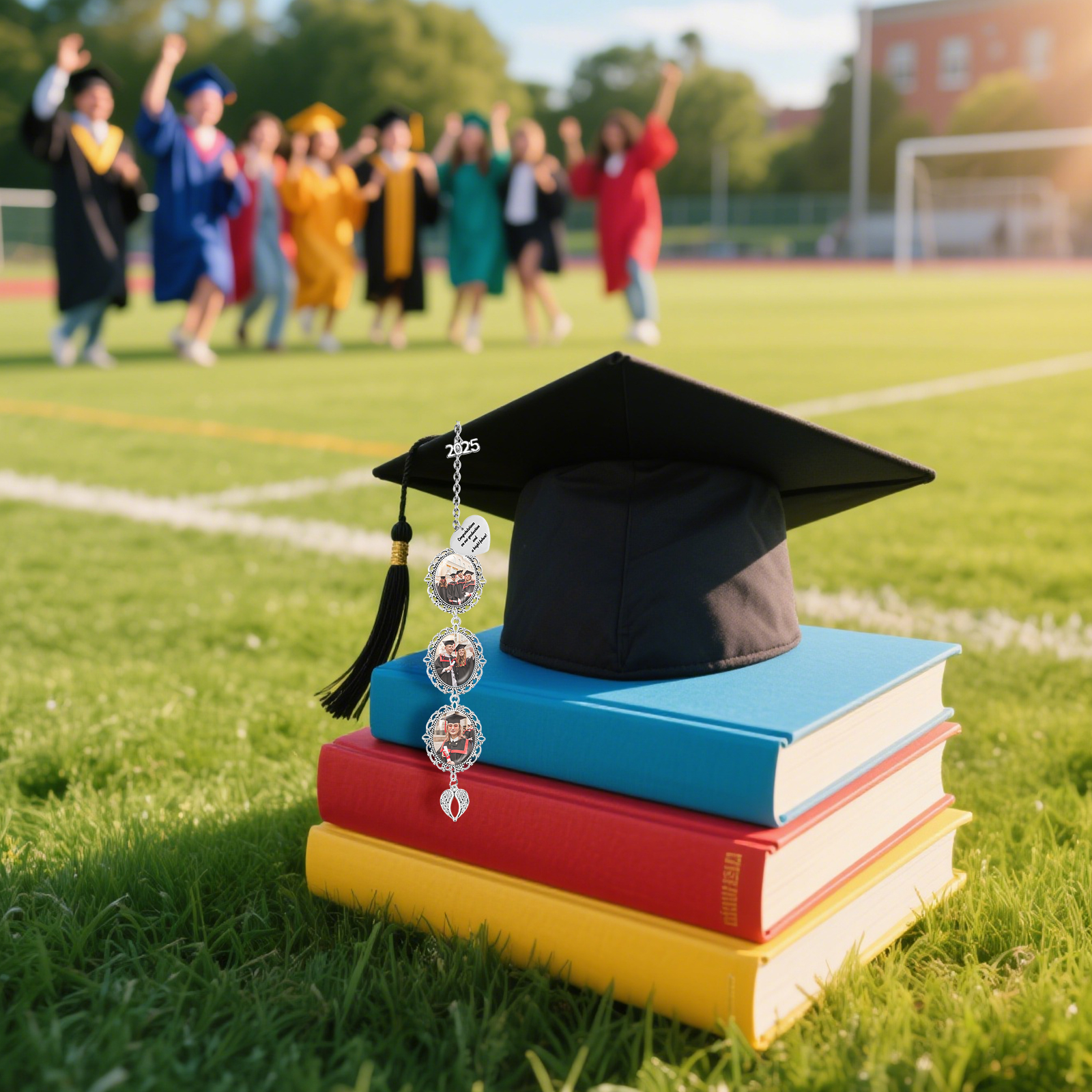 3 Photos Personalised Graduation Hanging Ornament  – Custom Gift for Graduates | Jessemade