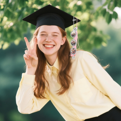 3 Photos Personalised Graduation Hanging Ornament  – Custom Gift for Graduates | Jessemade