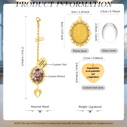 Personalised Graduation Hanging Ornament  – Custom Gift for Graduates | Jessemade