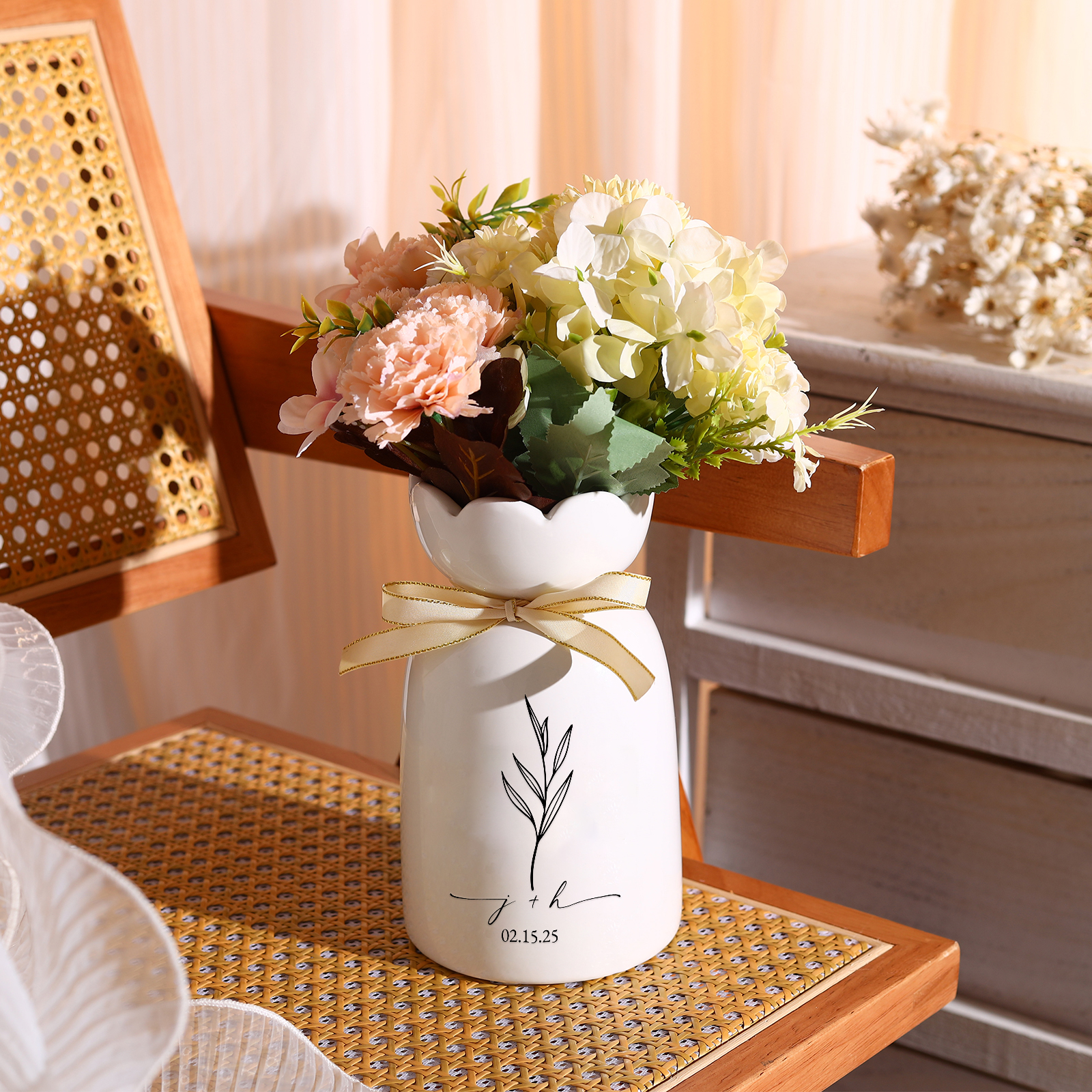Personalised Vase with Names or Initials - Special Wedding Gift | Jessemade