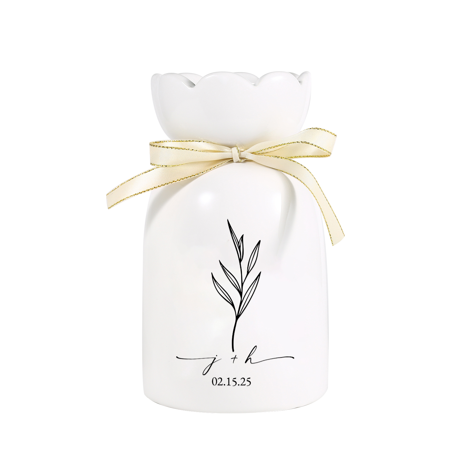 Personalised Vase with Names or Initials - Special Wedding Gift | Jessemade