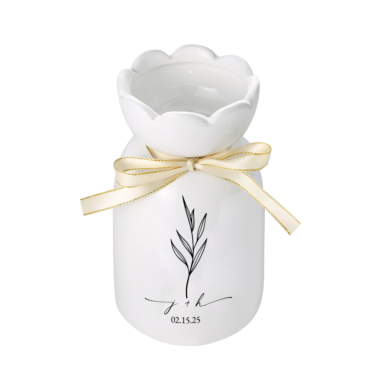 Personalised Vase with Names or Initials - Special Wedding Gift | Jessemade