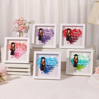 Personalised Graduation Flower Frame – Custom Name & Text | Jessemade
