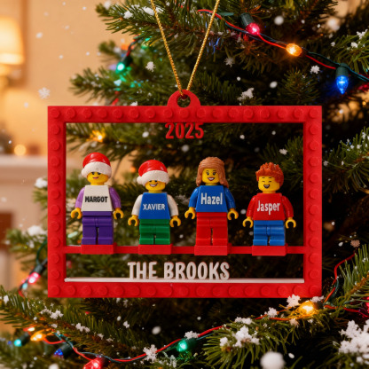 Personalised Minifigure Christmas Ornament