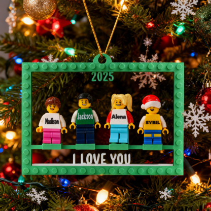 Personalised Minifigure Christmas Ornament