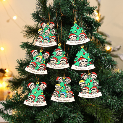 Personalised Family Christmas Tree Ornament 2025