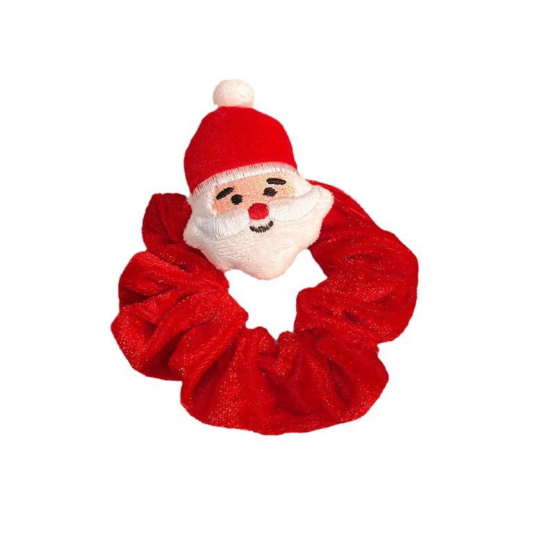 Christmas Santa & Reindeer Hair Scrunchies