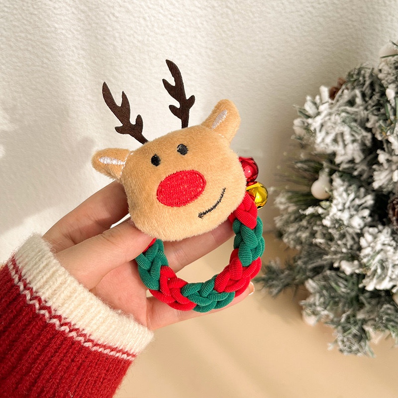 Christmas Santa & Reindeer Hair Scrunchies