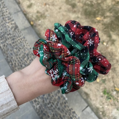 Christmas Scrunchie Set Festive Hair Ties for Holiday Cheer-Jessemade AU