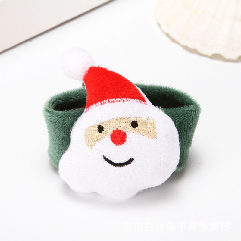 Festive Christmas Plush Bracelet for Kids Holiday Family Gift