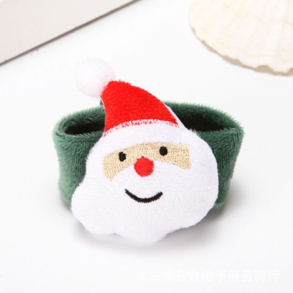 Festive Christmas Plush Bracelet for Kids Holiday Family Gift