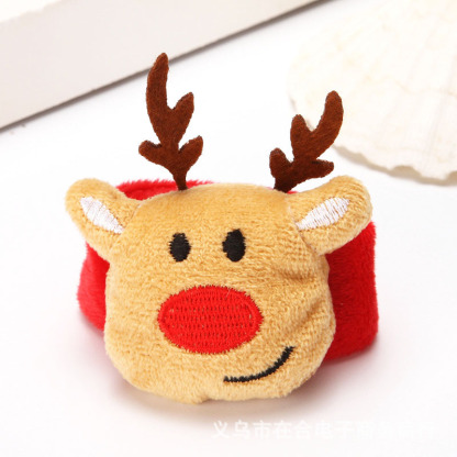 Festive Christmas Plush Bracelet for Kids Holiday Family Gift