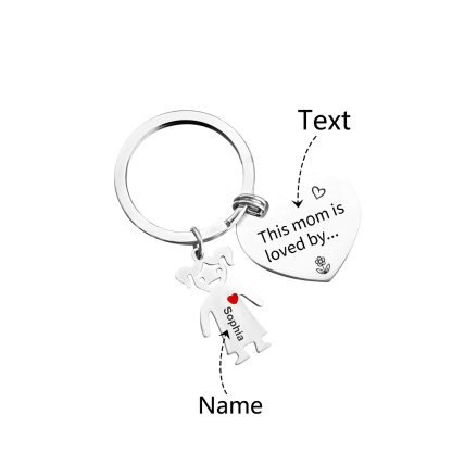 Personalised Women Wallet Gift Set 1 Name & Birthflower Wallet 1 Dolls Keychain Gift Box Set Christmas Gifts