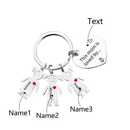 Personalised Women Wallet Gift Set 1 Name & Birthflower Wallet 3 Dolls Keychain Gift Box Set Christmas Gifts