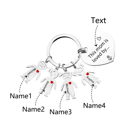 Personalised Women Wallet Gift Set 1 Name & Birthflower Wallet 4 Dolls Keychain Gift Box Set Christmas Gifts