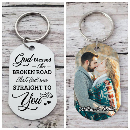 Personalised Couple Keychain with Photo & Names A Unique Keepsake of Love-Jessemade AU
