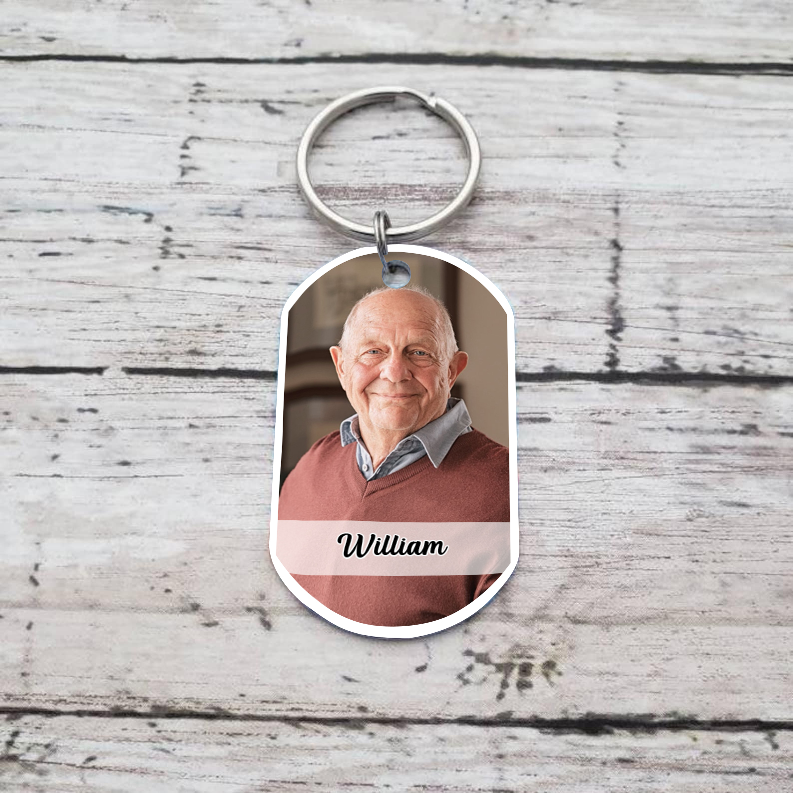 Custom Memorial Photo Keychain with Personalised Names Thoughtful Gift for Loved Ones I Miss You-Jessemade AU
