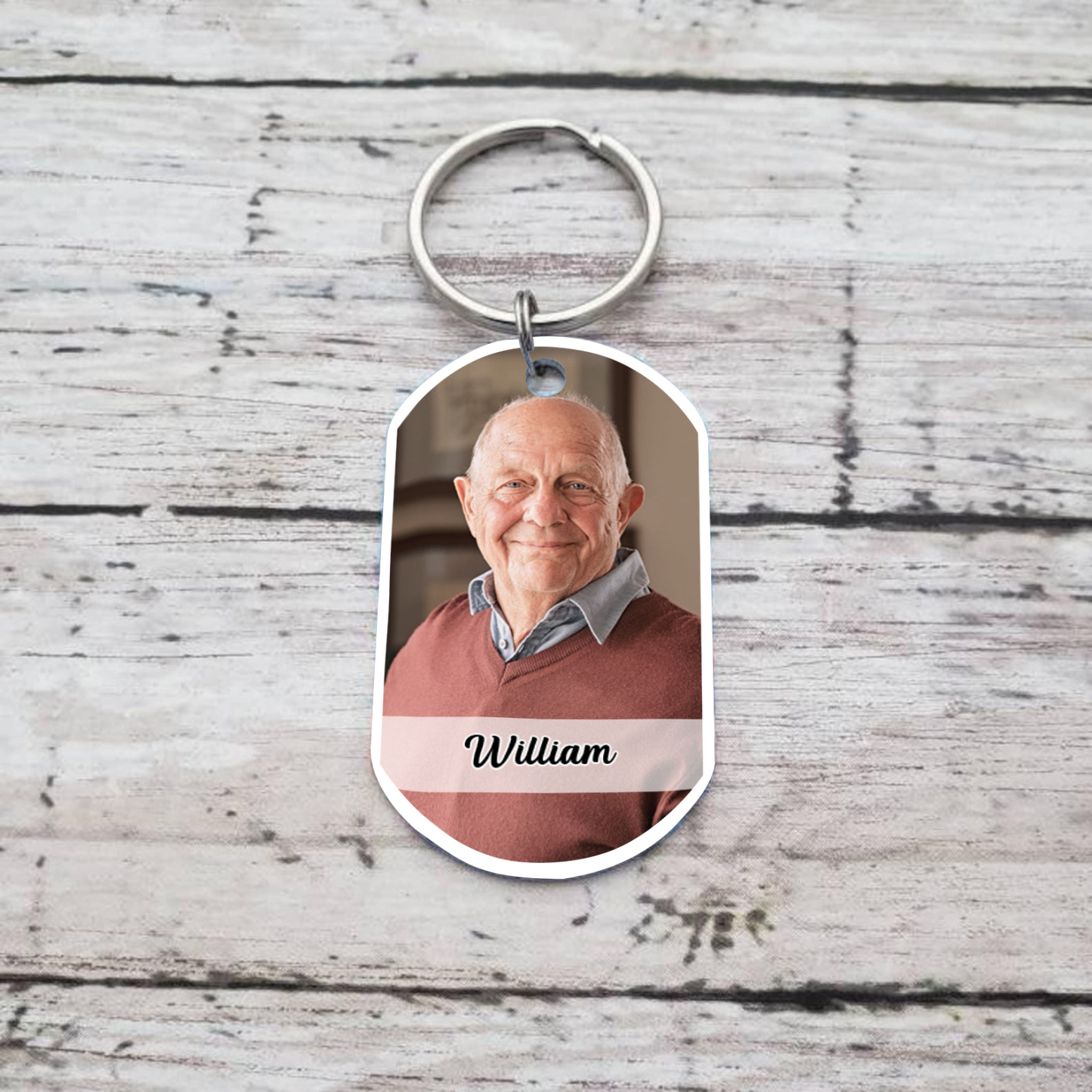 Custom Memorial Photo Keychain with Personalised Names Thoughtful Gift for Loved Ones I Miss You-Jessemade AU