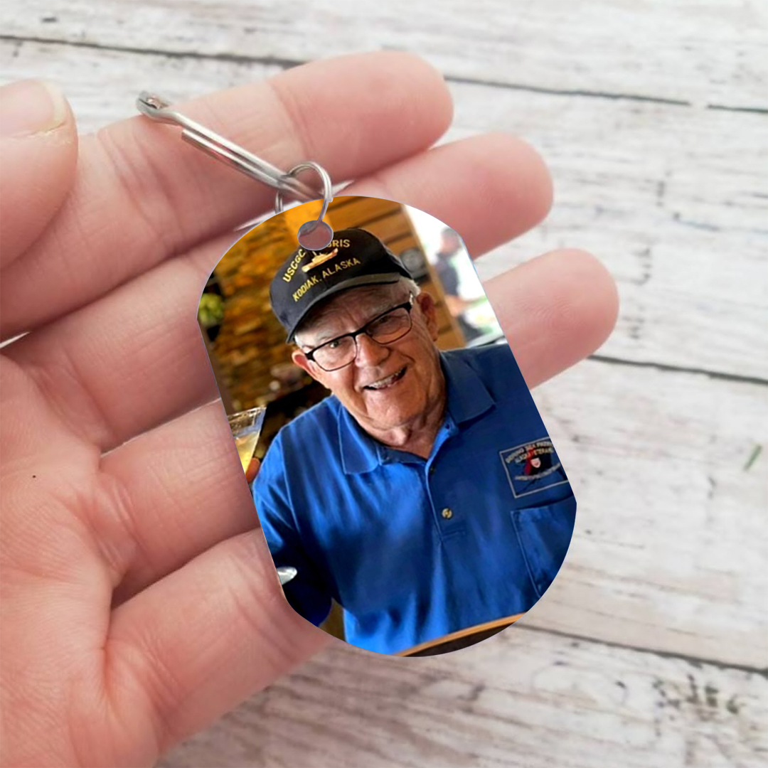 Personalised Memorial Keychain with Custom Photo Heartfelt Tribute Gift Those We Love Don't Go Away-Jessemade AU