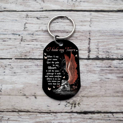 Red-Winged Weeping Angel Keychain Heartfelt Memorial for Christmas-Jessemade AU