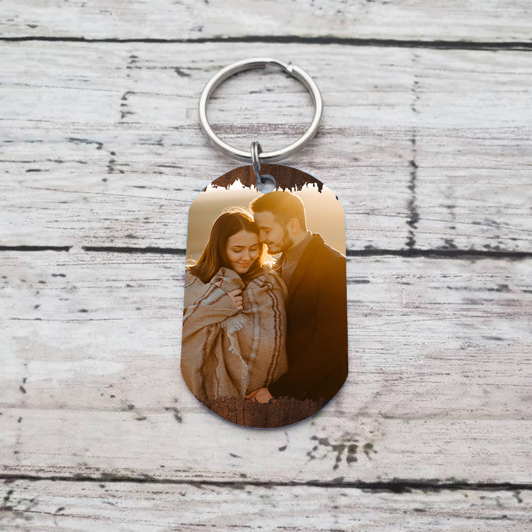 Personalised Drive Safe Keychain with 2 Names & Photo A Meaningful Gift for Couples-Jessemade AU
